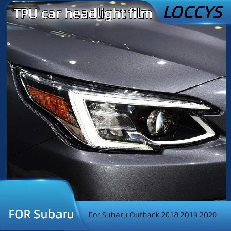 Para Subaru Outback 2018 2019 2020 Matiz Do Farol Carro Preto Película Protetora Proteção Transparente TPU Adesivo Acess