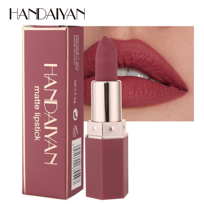 HANDAIYAN Batom Hidratante Matte de 6 Cores/batons de longa duração/batom matte UQVD — Oferta Verificada