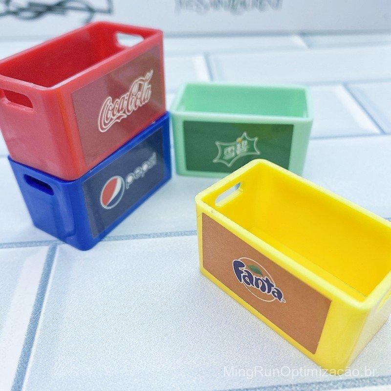 Miniatura de cesto de leite para casa de bonecas, brinquedo para brincadeiras de faz de conta, cesto de comida e bebida