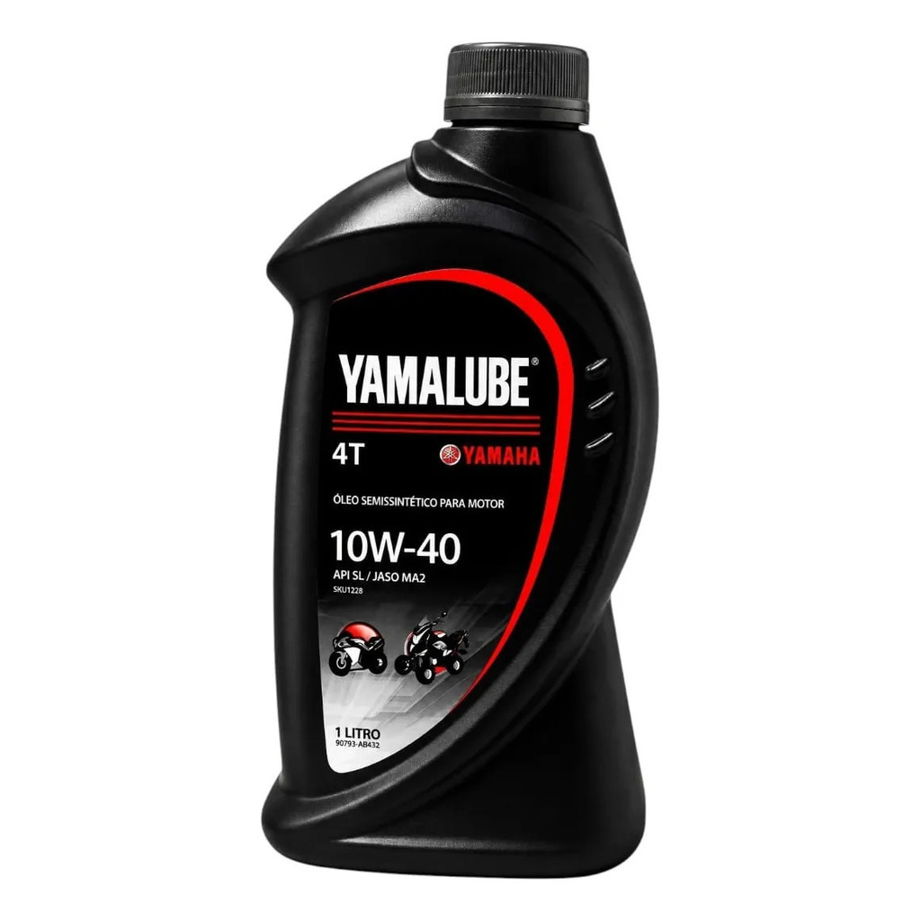 Óleo De Motor Yamalube 10w40 10w-40 Para Moto/quadriciclo De 1 Unidade X 1l