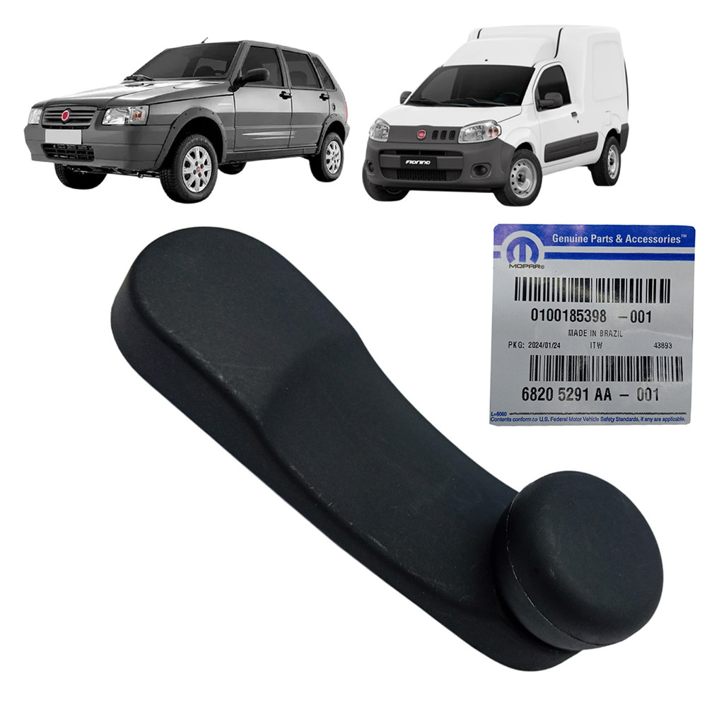Manivela Vidro Manual Original Fiat Novo Uno 2011 a 2014