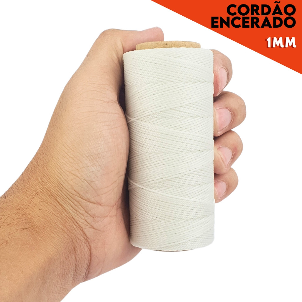 Cordão Encerado 1mm - Fio Cordone - Linha- 100 Metros - Maniaa