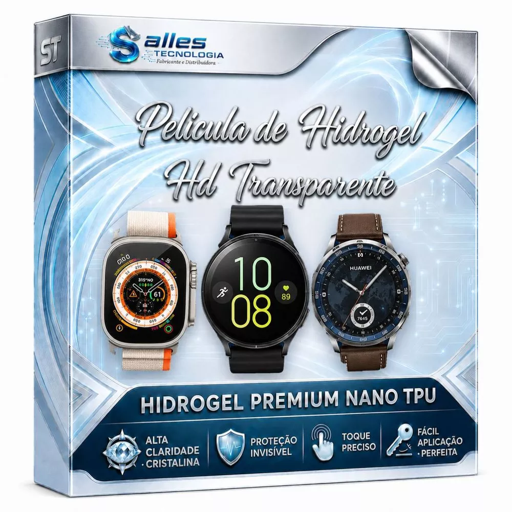 5 ou 3 Películas De Hidrogel Fosca ou HD para Smartwatch Todos Apple Watch Series Ultra 40,41,42,43,44,45,46,47,48,49mm