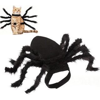 Fantasia de aranha para Halloween, para cães e gatos, roupa de cosplay para animais de estimação, fantasia de aranha par