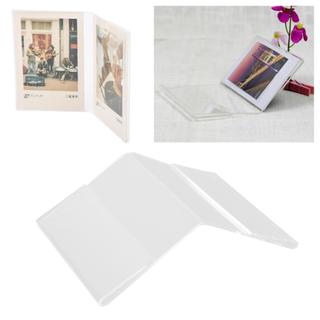 Suporte para moldura de foto em acrílico transparente modelo V Retrato independente para filme Instax Mini de 3