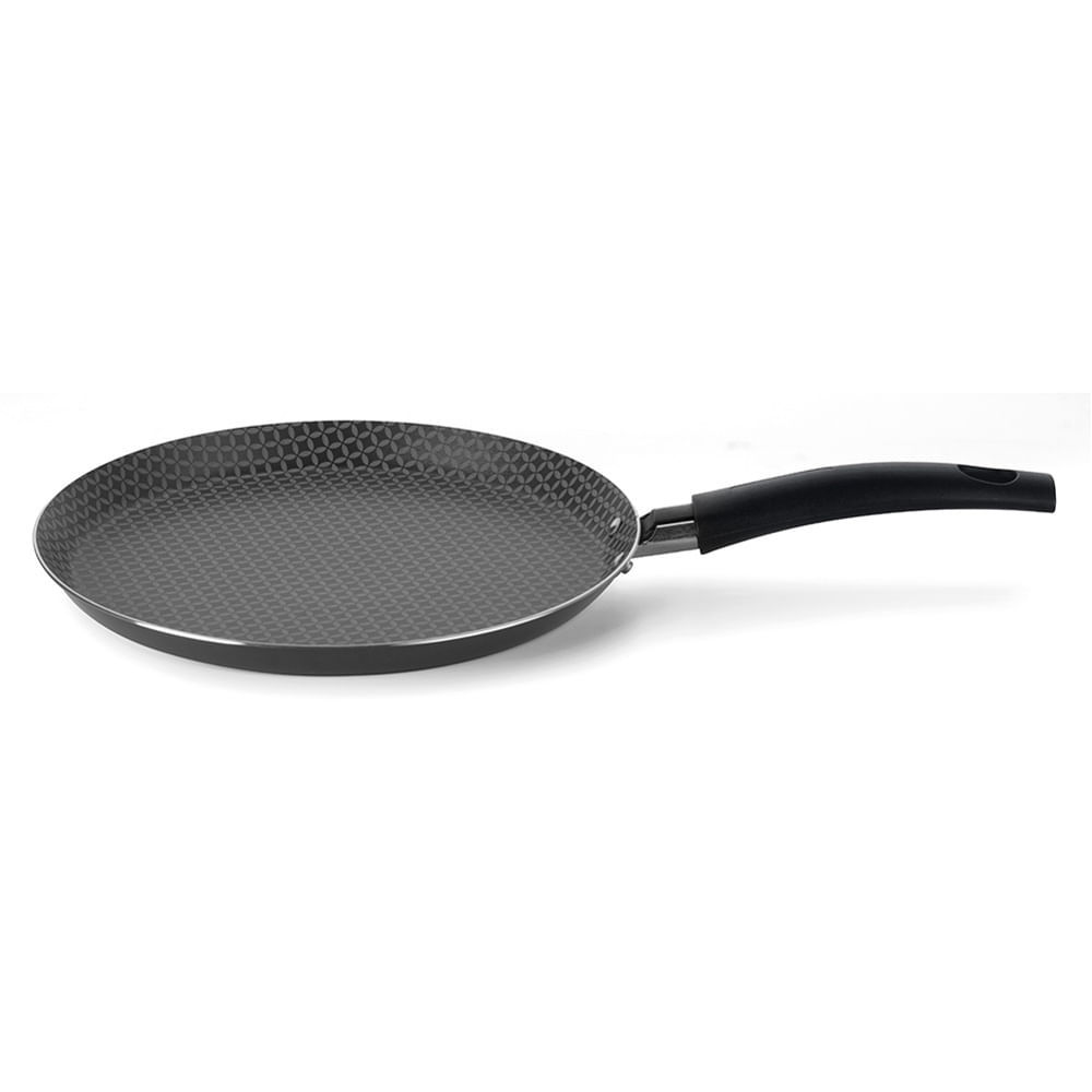 Panquequeira Antiaderente Multiflon Preta 22cm