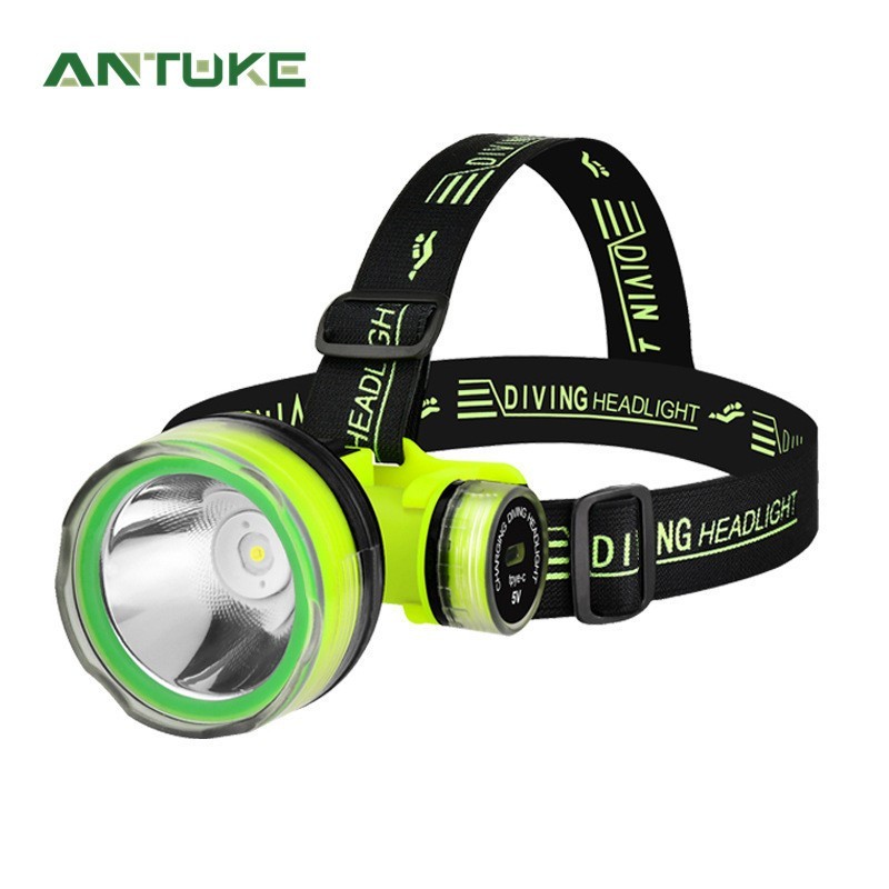 Led mergulho luz forte Super brilhante à prova dwaterproof água carregamento usb longo alcance longa vida útil da bateri