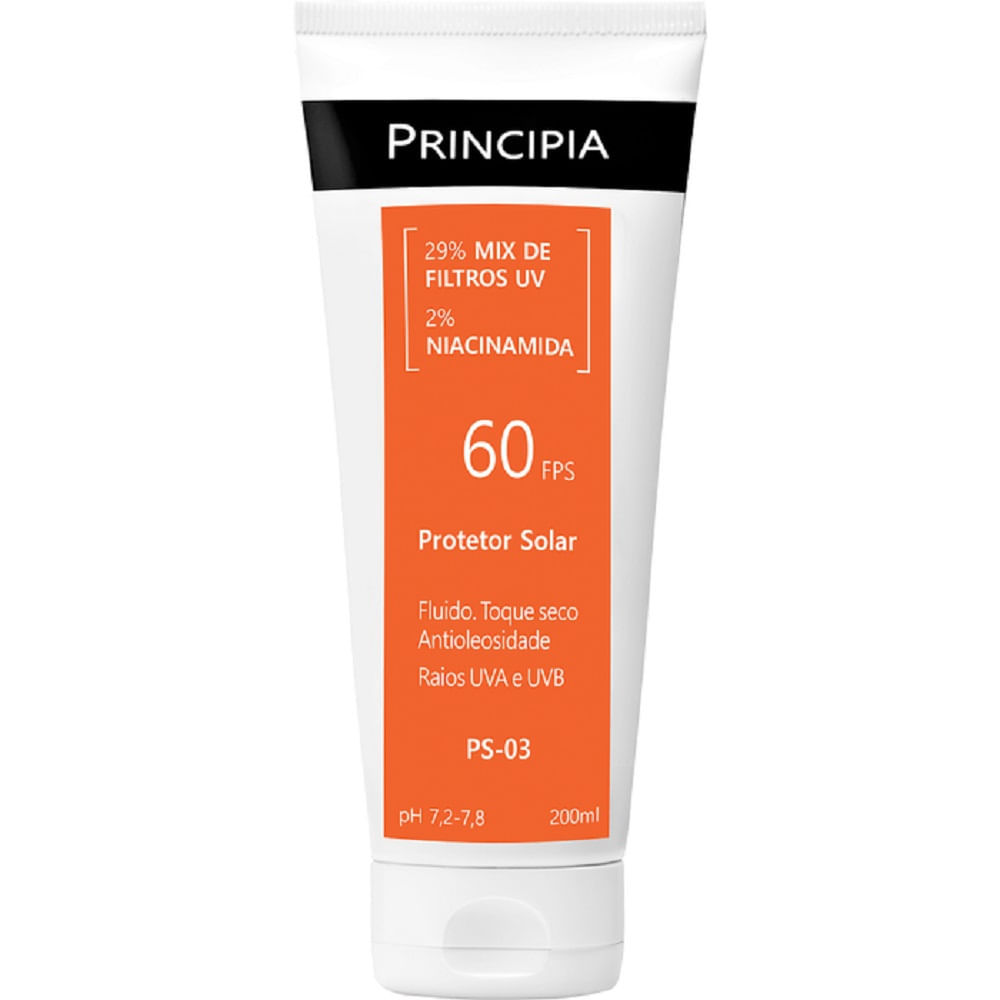Protetor Solar Principia Skincare PS-03 FPS 60 200ml