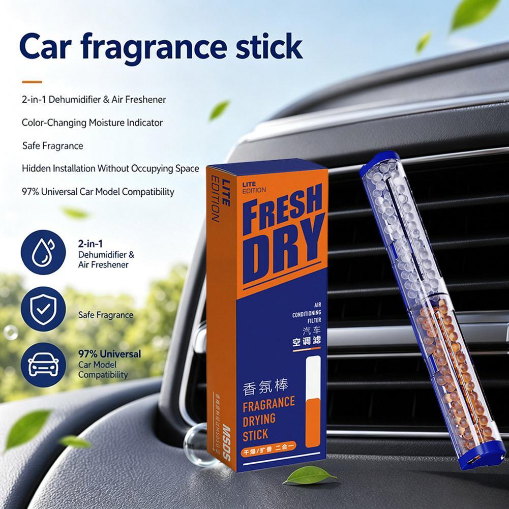 Bastão De Fragrância Para Filtro De Ar Condicionado De Carro Com Haste De Secagem Embutida Elimina Odores E Adiciona Um 