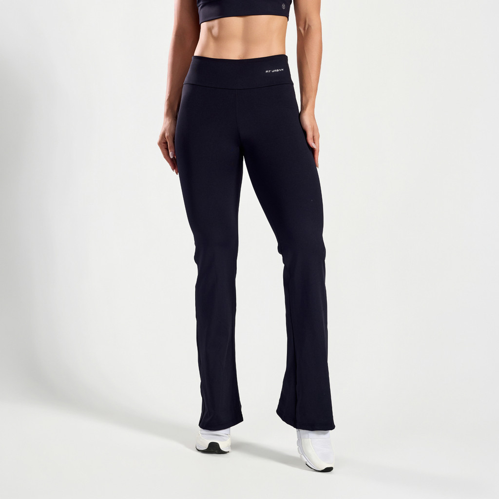 Calça Legging Poliamida Flare Esporte Casual