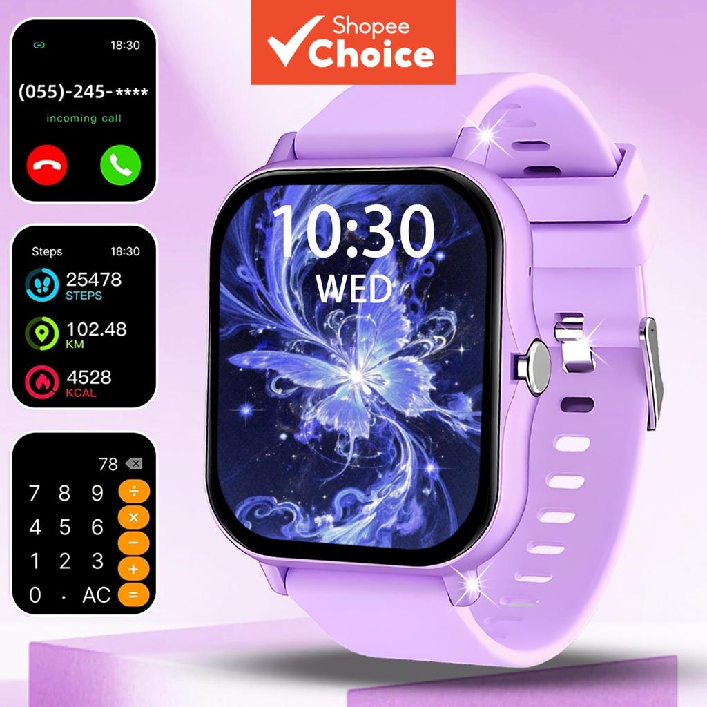 Novos smartwatches com chamadas sem fio, notificações de mensagens, monitoramento fitness, música sem fio e modos