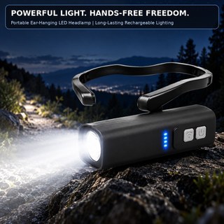 Farol LED Farol de indução para exterior Luz forte Farol recarregável Corrida noturna Ciclismo Luz noturna para pesca no