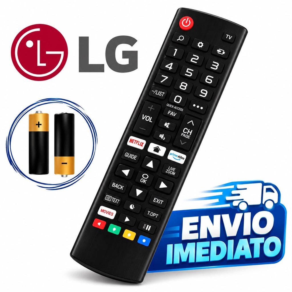 Controle Remoto Universal LG smart tv Com Pilhas