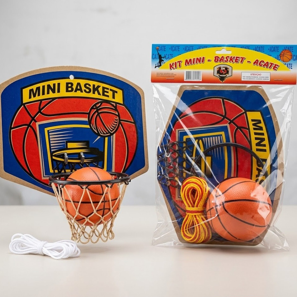 kit Basquete infantil Jogo  Com Tabela bola e cesta brinquedo criança Meninas e Meninos