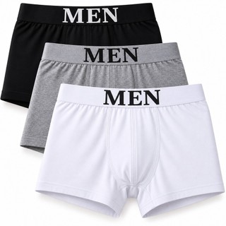 Kit 3 Cuecas Boxer Masculina Microfibra Premium Sem Costura Conforto Dia a Dia Cores Sortidas