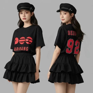 [Camiseta Premium em Algodão Puro]MIA Camiseta Feminina Manga Curta Bts Arirang Tour 2026 K-pop Camisa #1