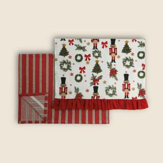 Kit de Pano de Copa Nutcracker Magic Algodão com 2 Unidades - A\CASA