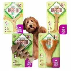 Brinquedo Mordedor Bamboo Osso P/Cães Vários Formatos - Truqys