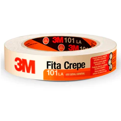 Fita crepe adesiva 18 x 50 m - 101 LA - 3M
