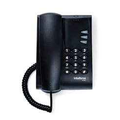 Telefone Pleno Intelbras sem chave Preto