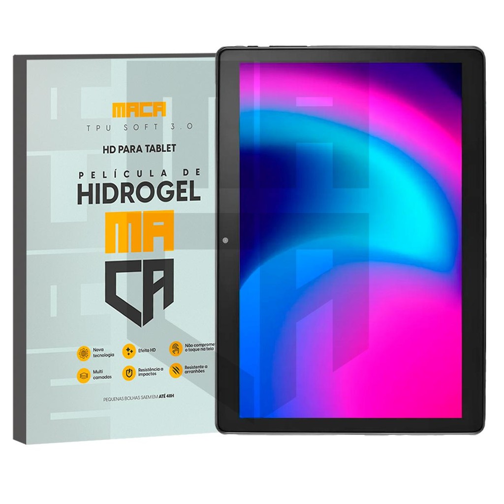 Película Hidrogel Tablet Multilaser M10 4G Pro HD ou Matte