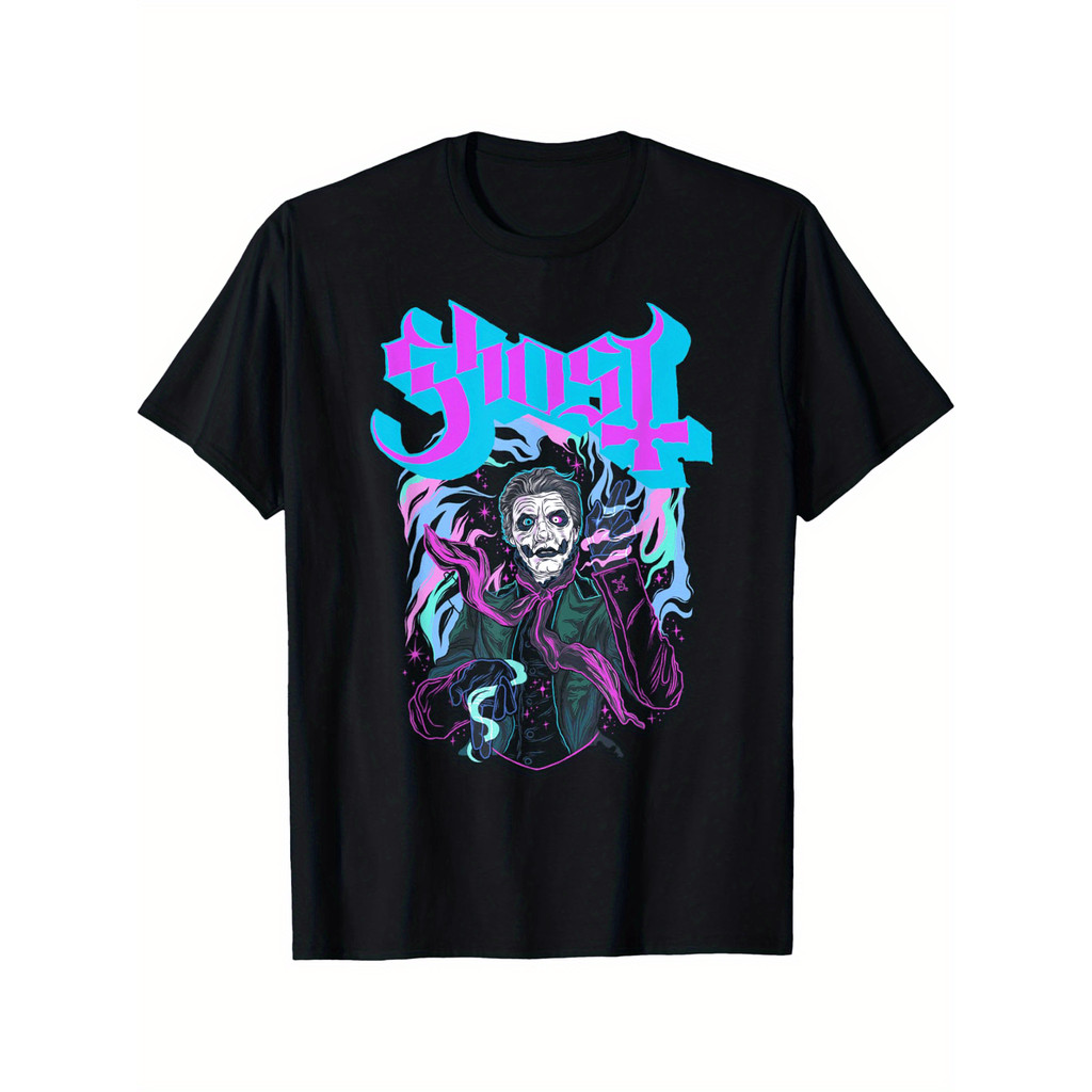 Camiseta Unissex Oversized Plus Size Feminina Masculina Ghost Impera Hypnosis Estampa Ocultismo Unissex  100% Algodão