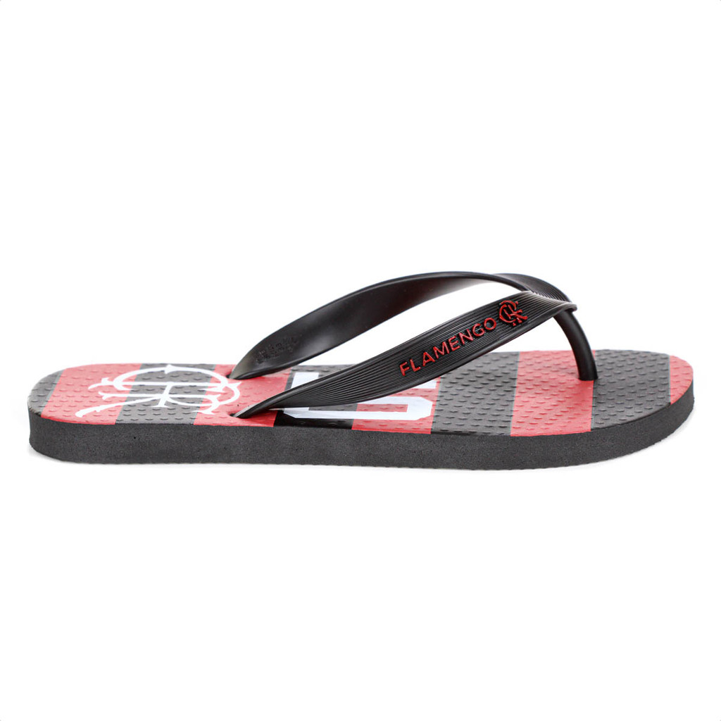 Detalhes do Chinelo Flamengo Manto 81 Preto e Vermelho - Masculino