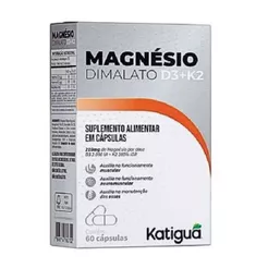 Magnesio Dimalato D3 + K2 - 60 Cápsulas - Katiguá