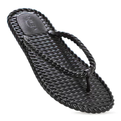 Chinelo Brizza Arezzo Tira Marrocos Preto - Feminino