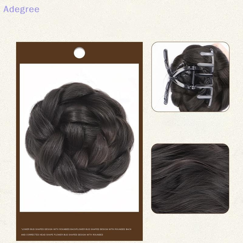Adegree 1pc Sintético Meia Gravata Coque De Cabelo Bagunçado Cabeça De Almôndega Baixa Garra Chignon Envoltório Em Torno