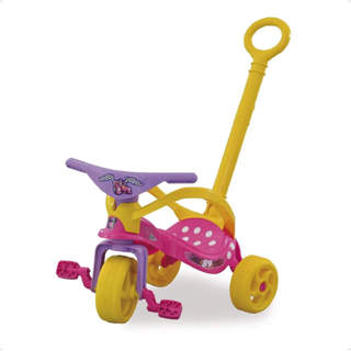 Triciclo Infantil Minnie Disney com Empurrador Multicor Xalingo - 1977.6 em Oferta na Shopee
