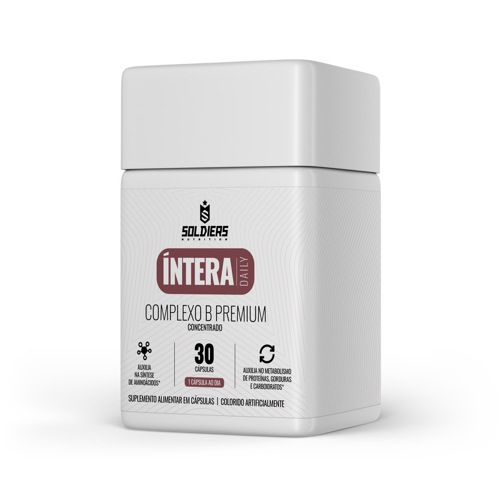 Vitámina Complexo B Premium Íntera Daily  Energia e Metabolismo - Soldiers Nutrition em Oferta na Shopee