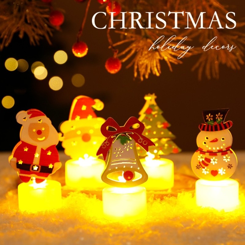 Doublebuy Pequena Árvore De Natal Moldada LED Bedlight Plástico Gratuito USB Propelled Lâmpada De Destaque Decorativa Pa