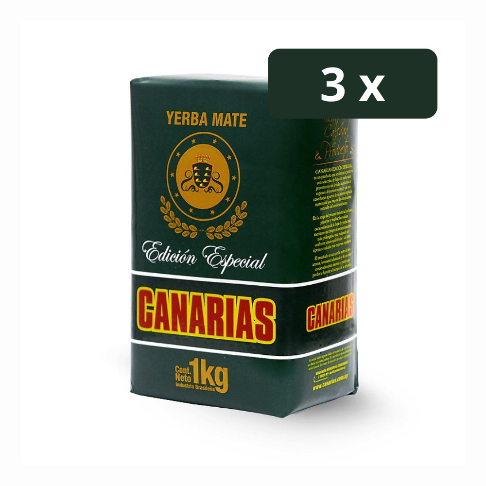 Kit 3 Erva Mate Canárias Edição Especial 1Kg