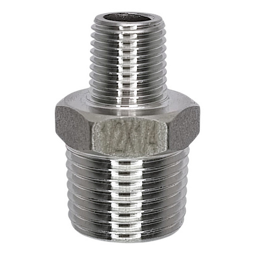 Redução Niple Rosca BSP Inox 304 - Macho 1/2 pol para Macho 1/4 pol em Oferta na Shopee