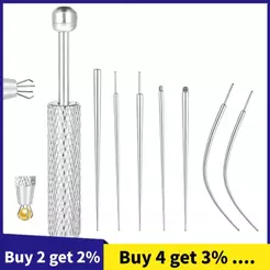 Para Trocar Jóias-Piercing Taper Bola Grabber Ferramenta-Aplicadora De Brincos Traseiros Planos , Kit De Corporal