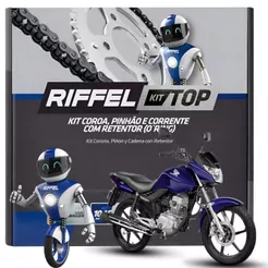 Kit Relação Cg 150 Titan Fan Start Mix Cargo Transmissão Com Retentor