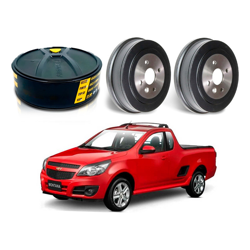 Tambor Freio Traseiro Montana 1.4 2011 A 2020 em Oferta na Shopee