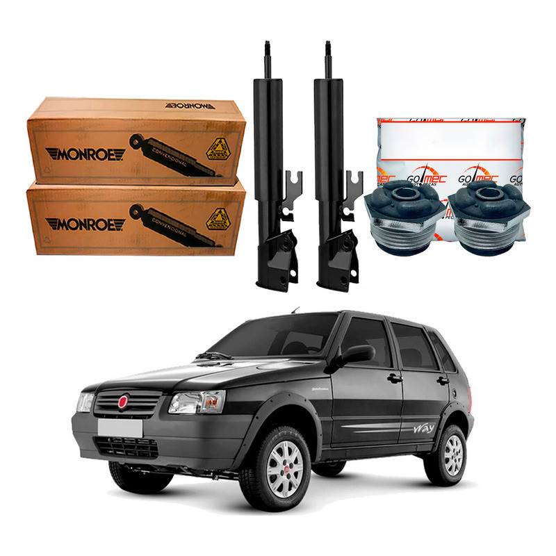 Kit Amortecedor Traseiro Monroe Fiat Uno Way 1.0 2008 A 2013 em Oferta na Shopee
