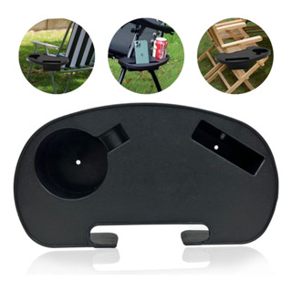 Mesa de Apoio Portátil Importway Preto para Cadeira com Suporte para 1 Copo Camping e Praia em Oferta na Shopee