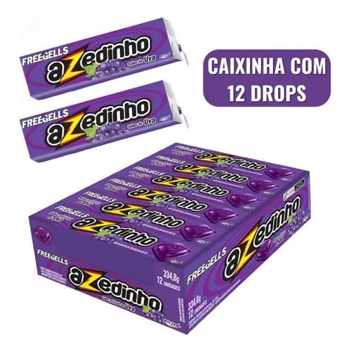 Freegells Azedinho Caramelo- Uva - Unidade - 1 - Uva
