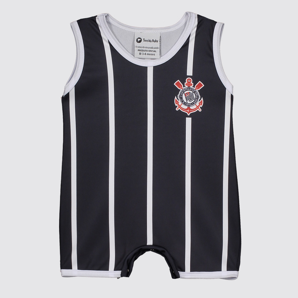 Macacão Regata Infantil Corinthians em Oferta na Shopee