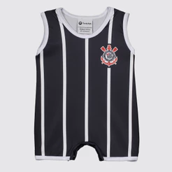 Macacão Regata Infantil Corinthians