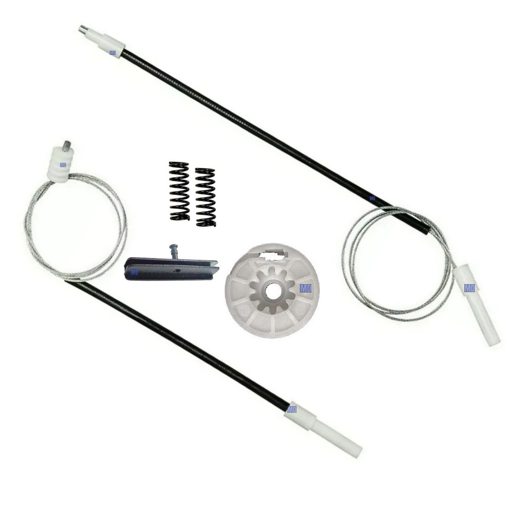 Kit Reparo Cabo De Aço Para Maquina De Vidro eletrico Palio 2 Porta Com Presilha Da Canaleta