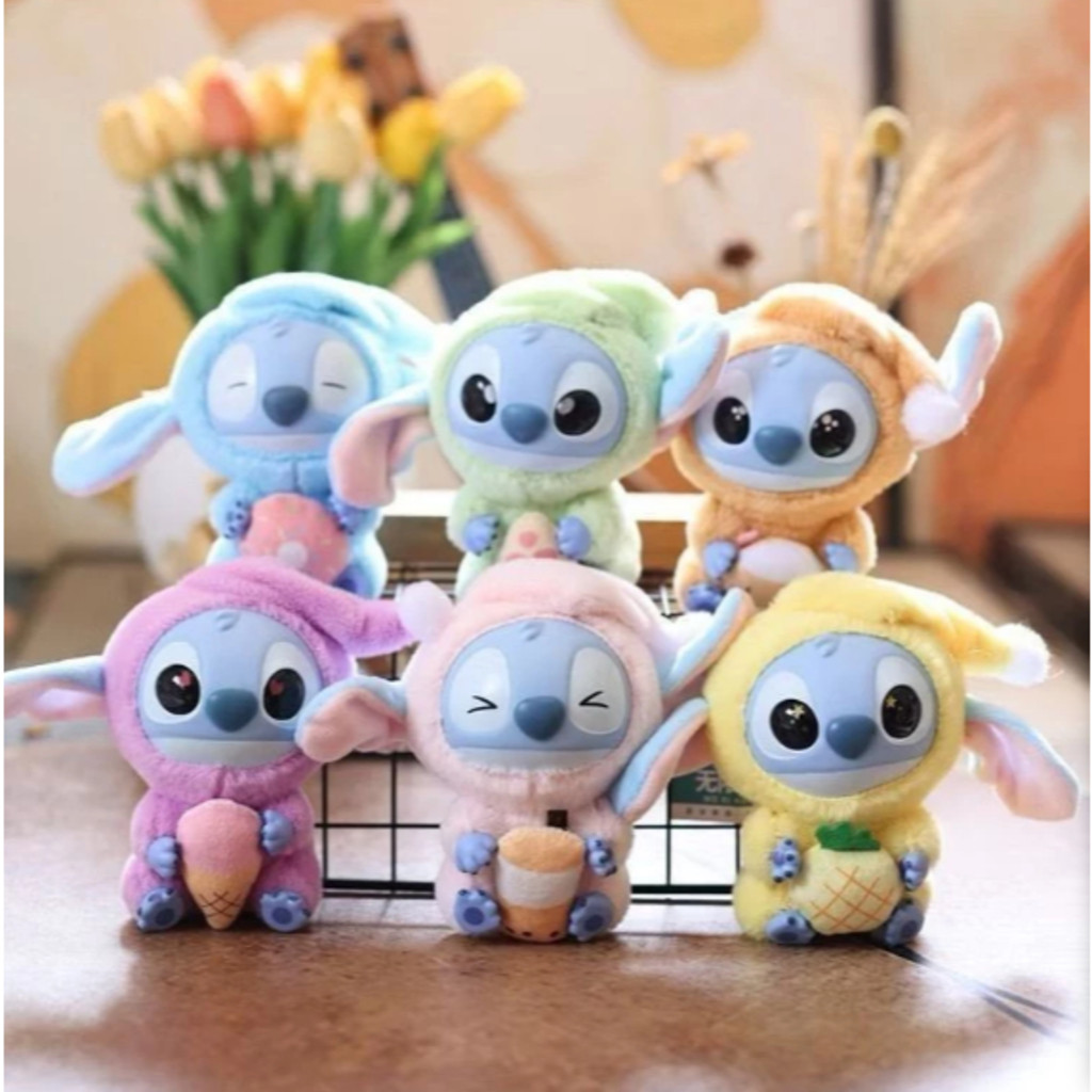 Caixa surpresa de pelúcia Stitch, série de alimentação para dormir com cordão, caixa surpresa e bolsa surpresa，Presente