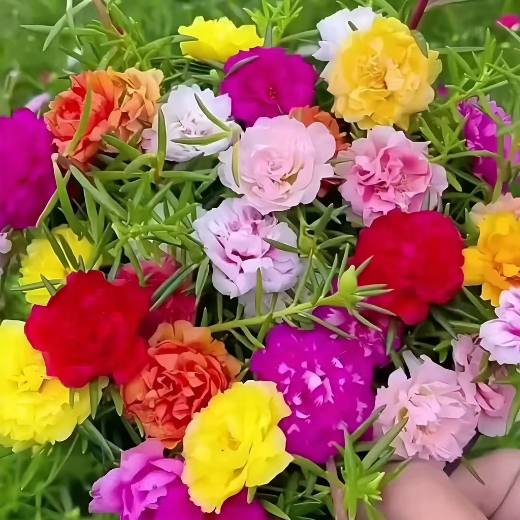 flores ornamentais 100 Flores Das Onze Horas Sementes Dupla Mistura A Sementeira planta para vaso