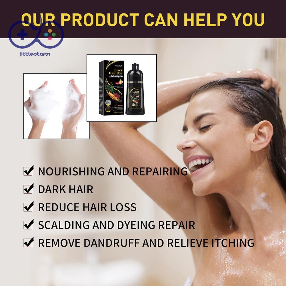 Shampoo De Tintura Para Cabelos Pretos Naturais Creme Branco Cinza