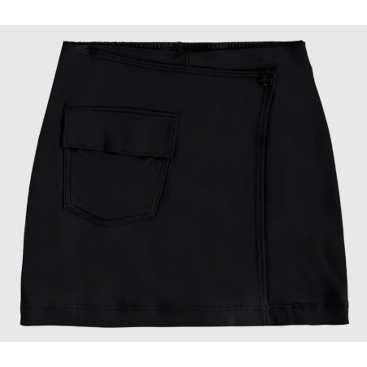 Shorts Menina Amplo Bolso Cargo Em Moletinho De Viscose Malwee Kids