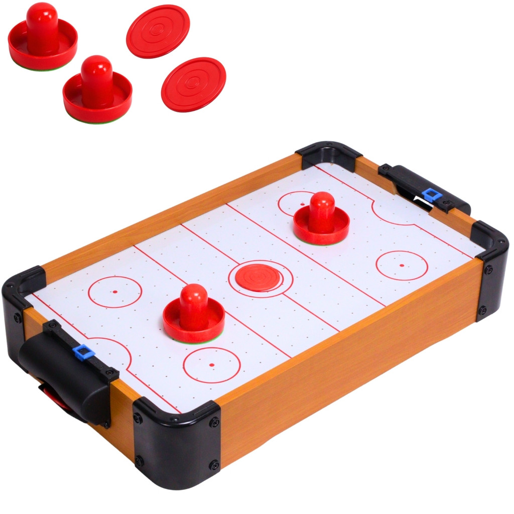 Mesa De Aero Hockey Infantil Portátil Discos Flutuantes Com Air - Castela em Oferta na Shopee