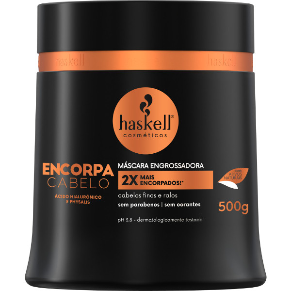 Máscara Encorpa Cabelo 500gr Haskell em Oferta na Shopee
